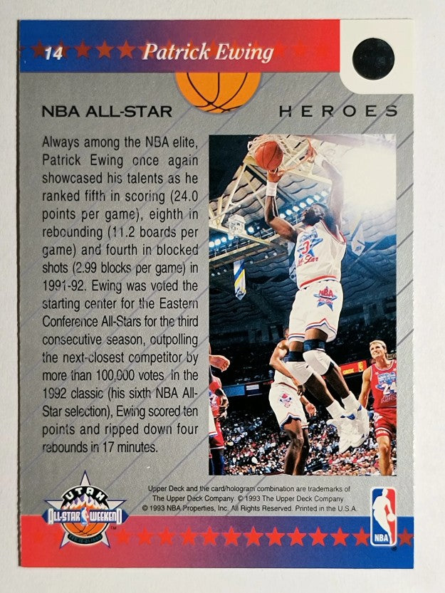 1992-93 Upper Deck All-Star Weekend #14 Patrick Ewing