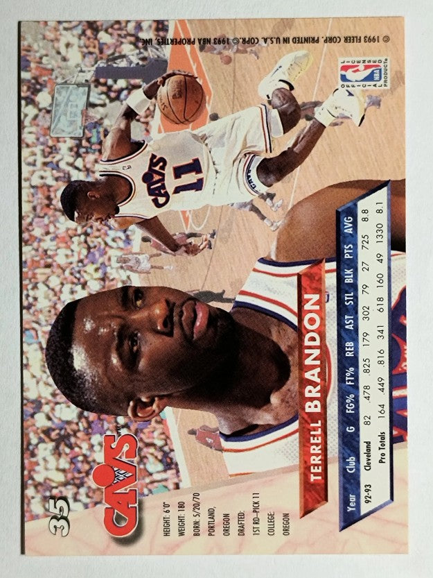 1993-94 Ultra #35 Terrell Brandon