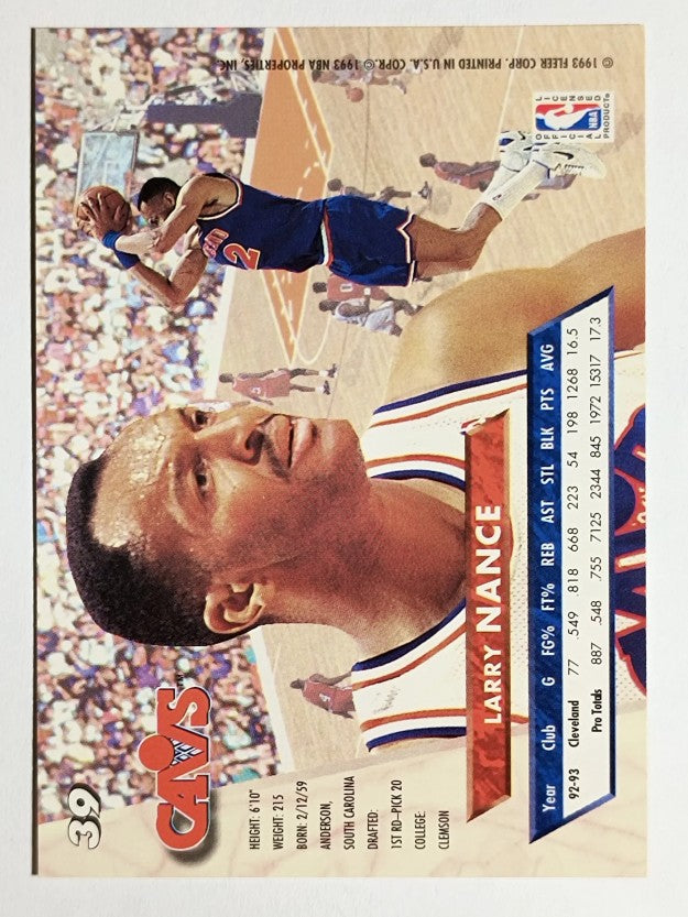 1993-94 Ultra #39 Larry Nance