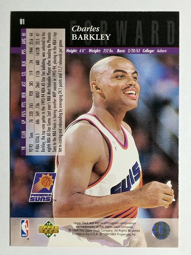1993-94 Upper Deck SE #91 Charles Barkley