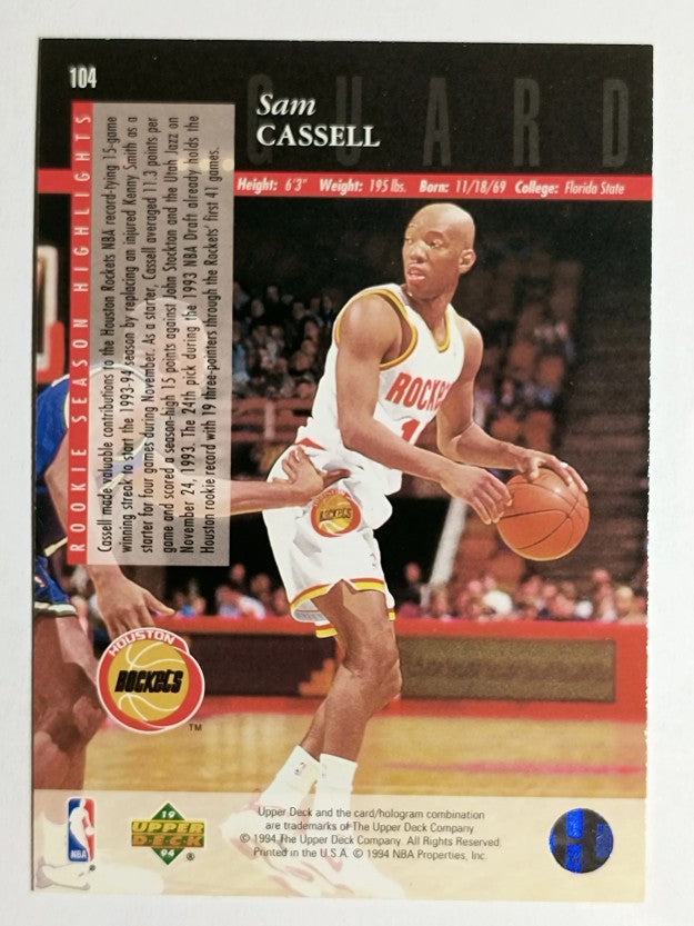 1993-94 Upper Deck SE #104 Sam Cassell RC
