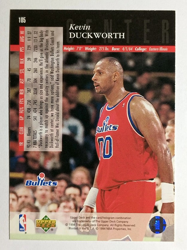 1993-94 Upper Deck SE #105 Kevin Duckworth