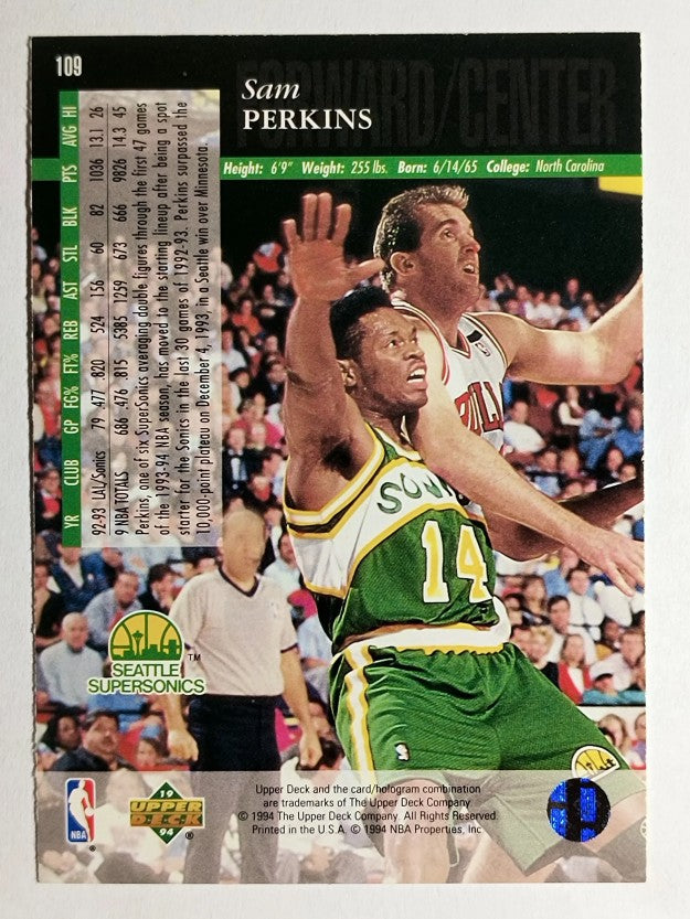 1993-94 Upper Deck SE #109 Sam Perkins