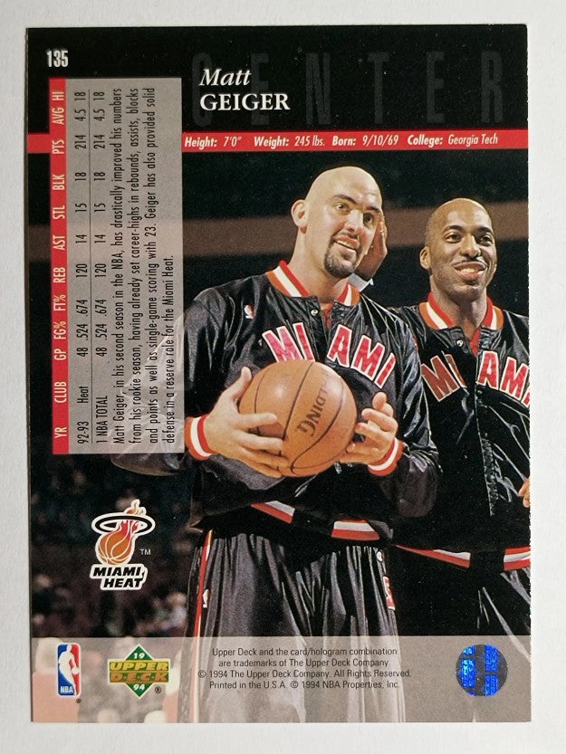 1993-94 Upper Deck SE #135 Matt Geiger