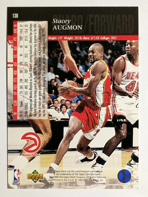 1993-94 Upper Deck SE #136 Stacey Augmon