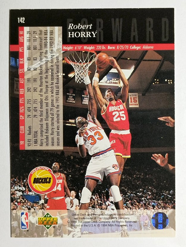1993-94 Upper Deck SE #142 Robert Horry