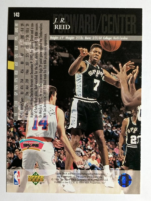 1993-94 Upper Deck SE #143 J.R. Reid