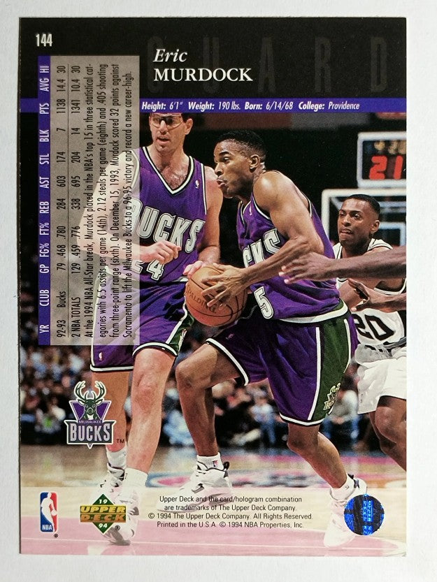 1993-94 Upper Deck SE #144 Eric Murdock