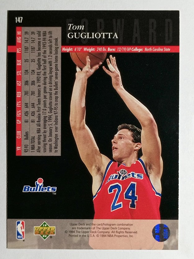 1993-94 Upper Deck SE #147 Tom Gugliotta