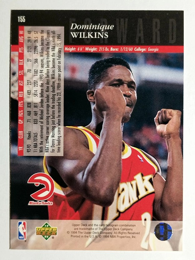1993-94 Upper Deck SE #155 Dominique Wilkins