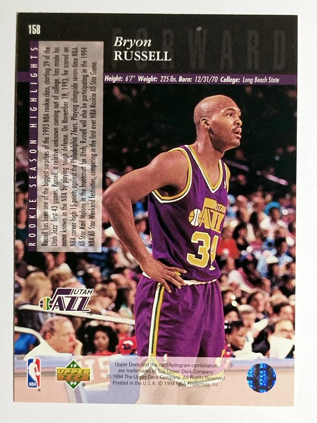 1993-94 Upper Deck SE #158 Bryon Russell RC