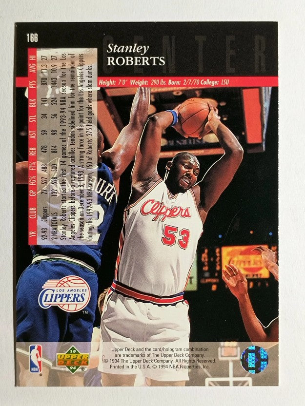 1993-94 Upper Deck SE #166 Stanley Roberts