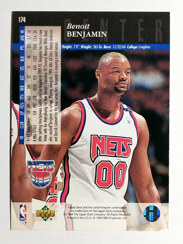 1993-94 Upper Deck SE #174 Benoit Benjamin