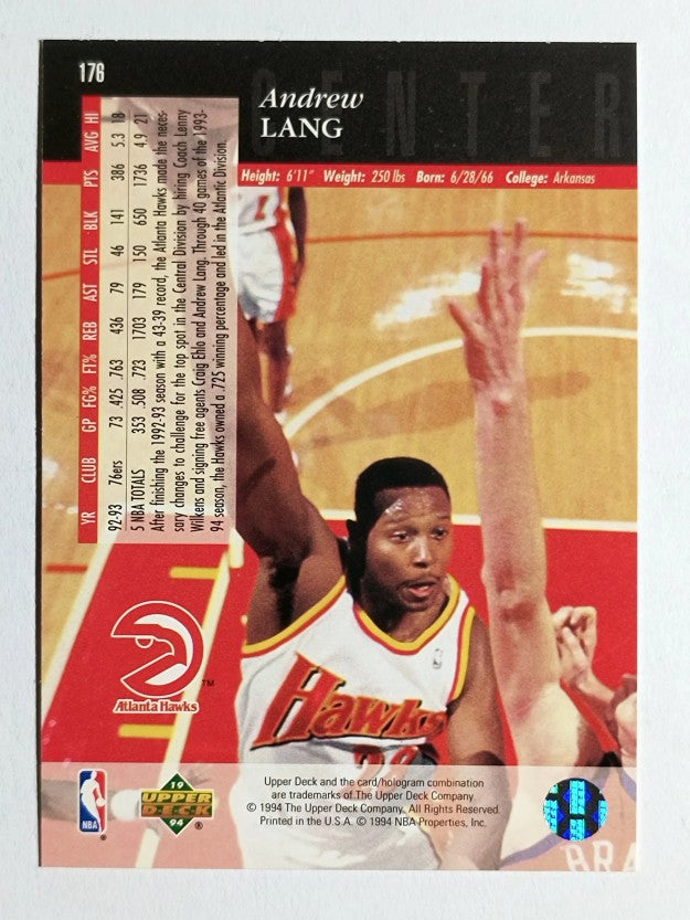1993-94 Upper Deck SE #176 Andrew Lang