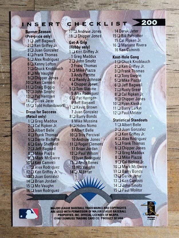 1997 Leaf #200 Derek Jeter CL