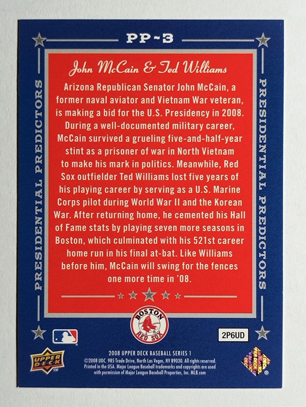 2008 Upper Deck Presidential Predictors #PP3 John McCain