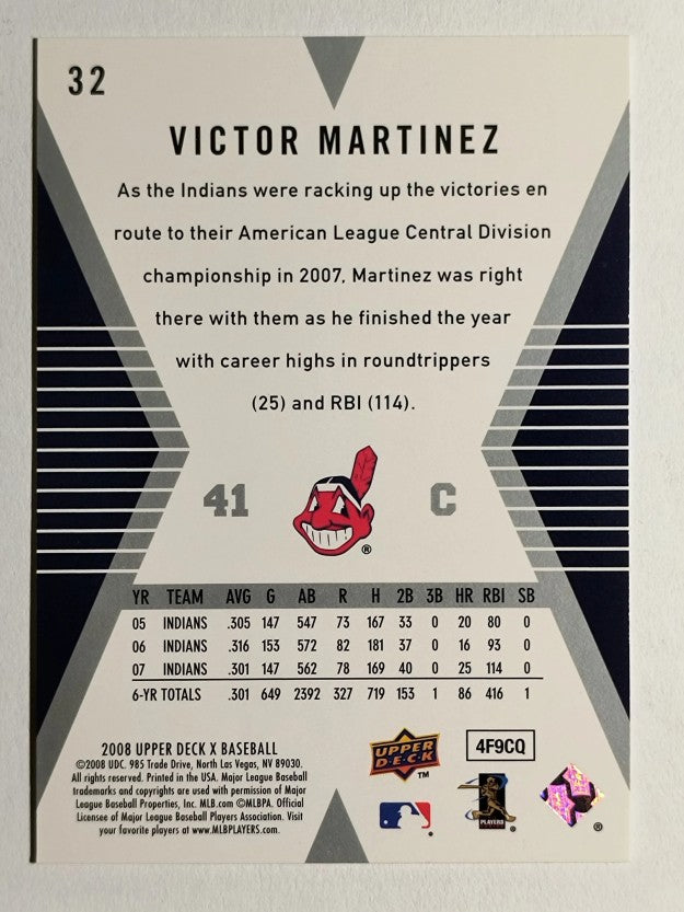 2008 Upper Deck X #32 Victor Martinez