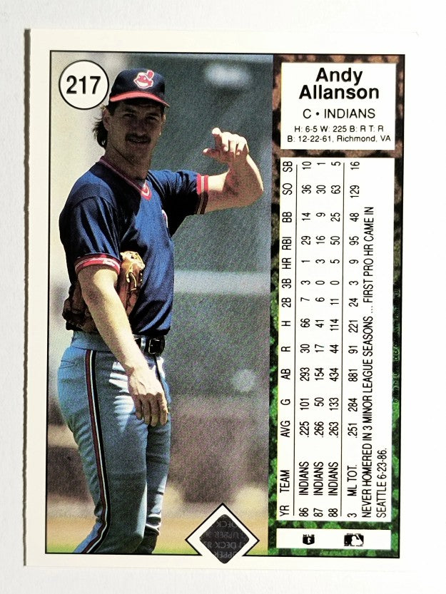 1989 Upper Deck #217 Andy Allanson