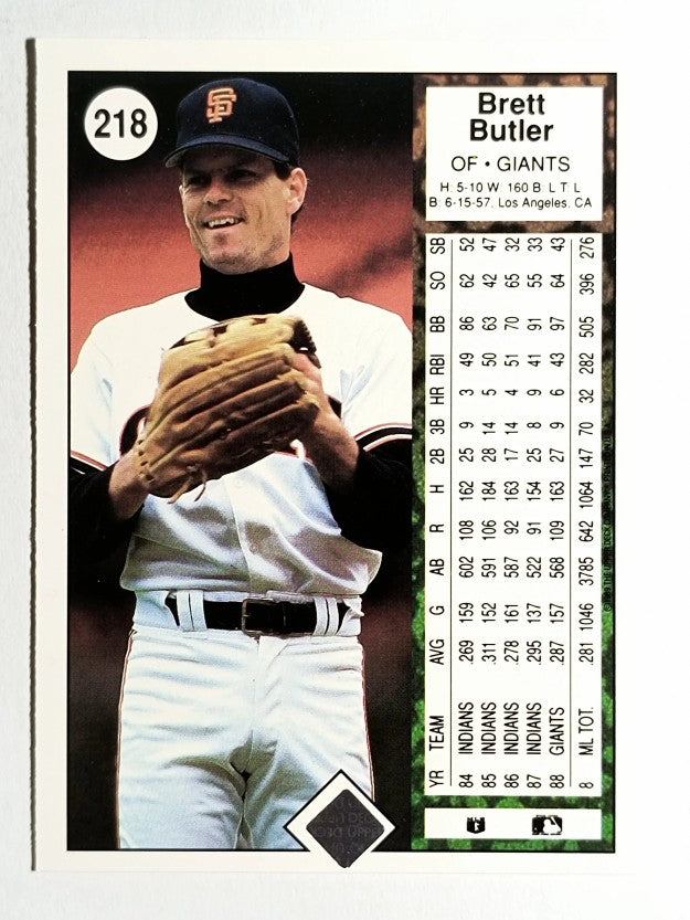 1989 Upper Deck #218 Brett Butler