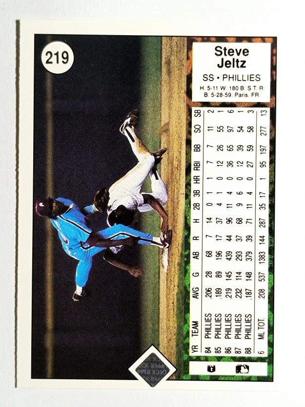 1989 Upper Deck #219 Steve Jeltz
