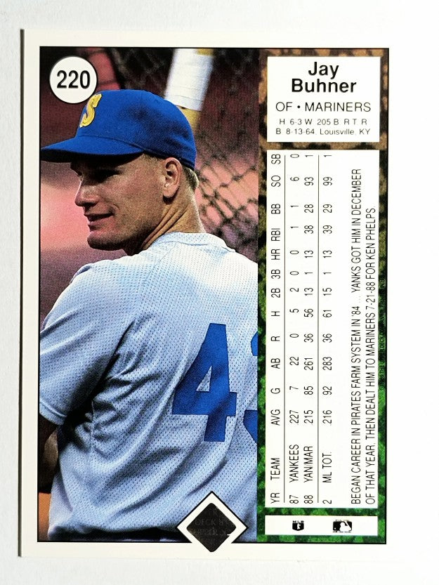 1989 Upper Deck #220 Jay Buhner