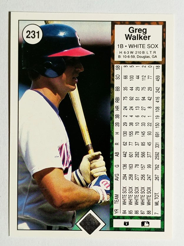 1989 Upper Deck #231 Greg Walker