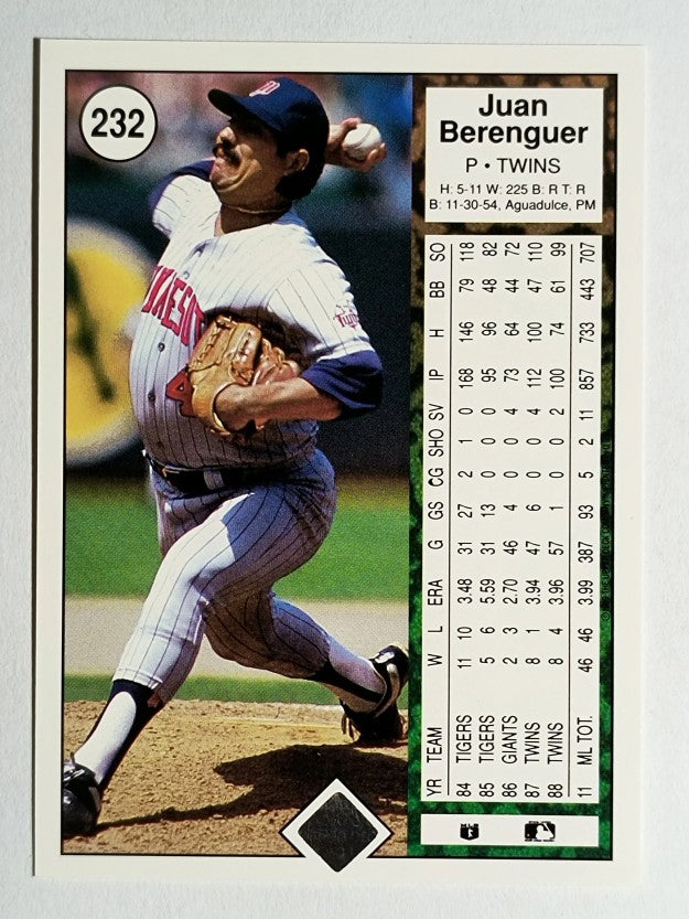 1989 Upper Deck #232 Juan Berenguer
