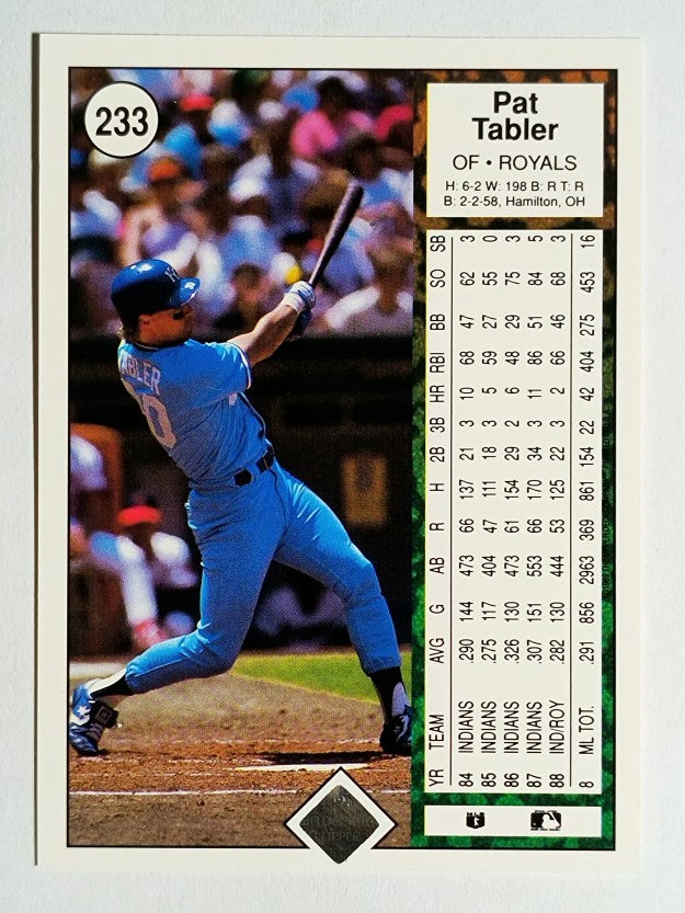 1989 Upper Deck #233 Pat Tabler
