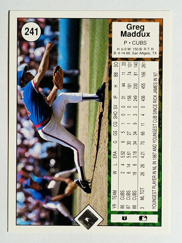 1989 Upper Deck #241 Greg Maddux