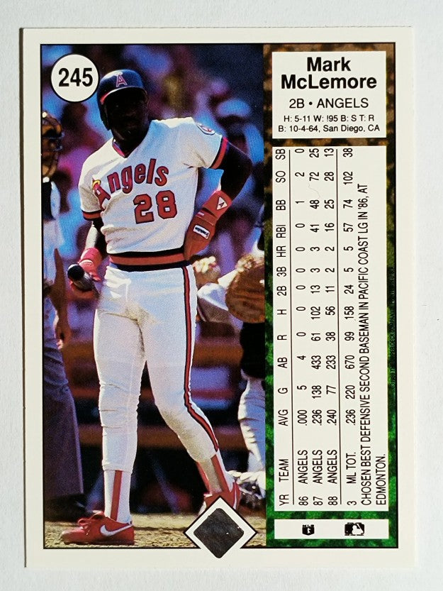 1989 Upper Deck #245 Mark McLemore