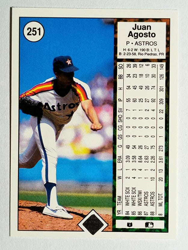 1989 Upper Deck #251 Juan Agosto