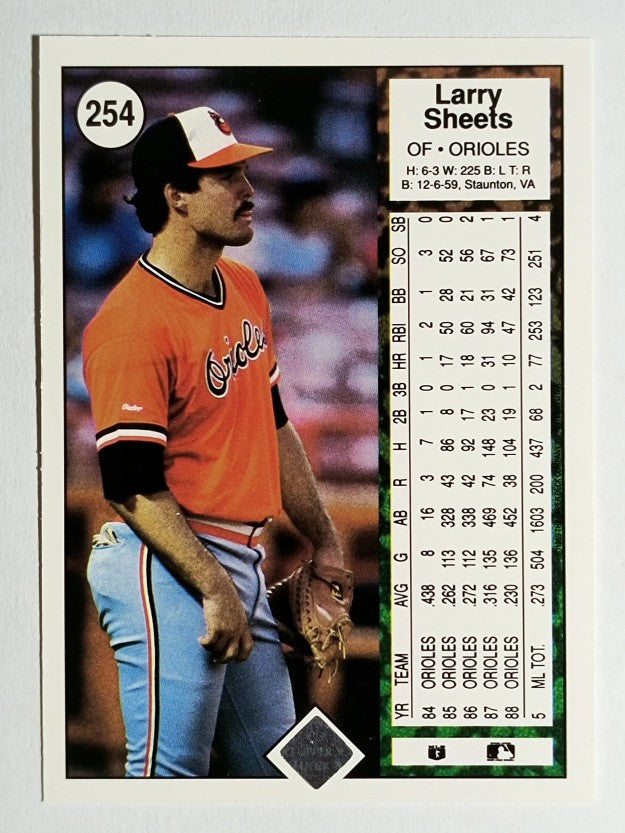 1989 Upper Deck #254 Larry Sheets