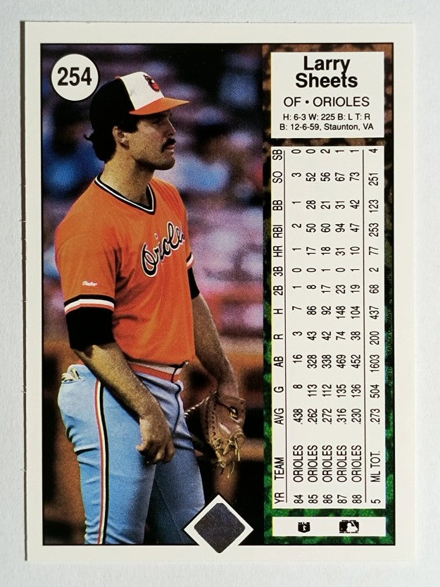 1989 Upper Deck #254 Larry Sheets