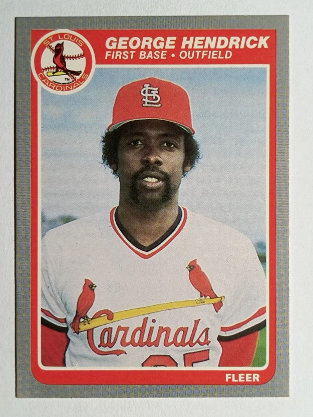 1985 Fleer #225 George Hendrick