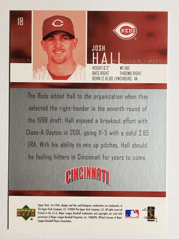 2004 Upper Deck First Pitch #18 Josh Hall SR