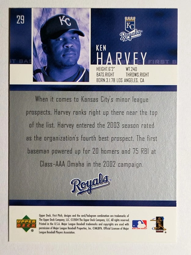 2004 Upper Deck First Pitch #29 Ken Harvey SR