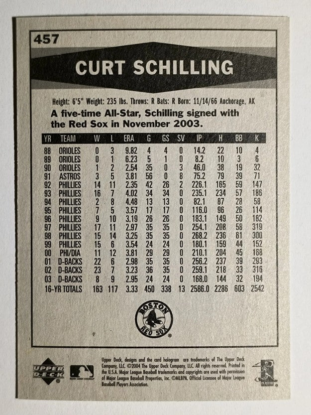 2004 Upper Deck Vintage #457 Curt Schilling