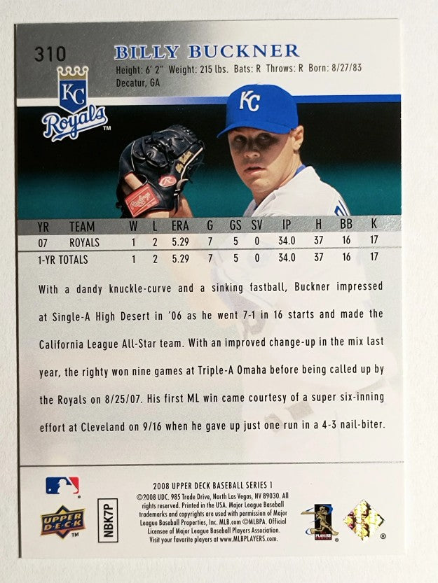 2008 Upper Deck #310 Billy Buckner