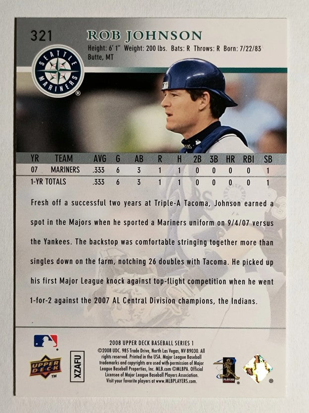 2008 Upper Deck #321 Rob Johnson