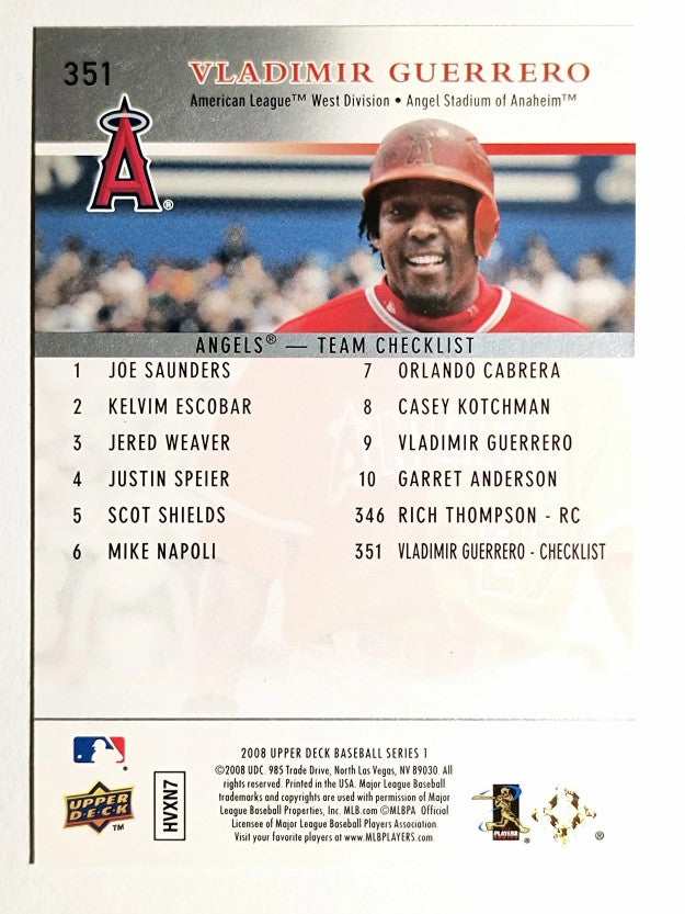 2008 Upper Deck #351 Vladimir Guerrero CL