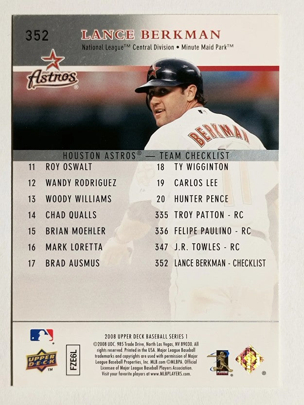 2008 Upper Deck #352 Lance Berkman CL
