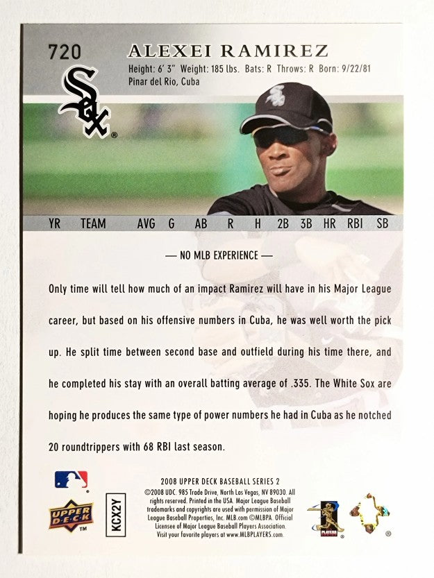 2008 Upper Deck #720 Alexei Ramirez RC