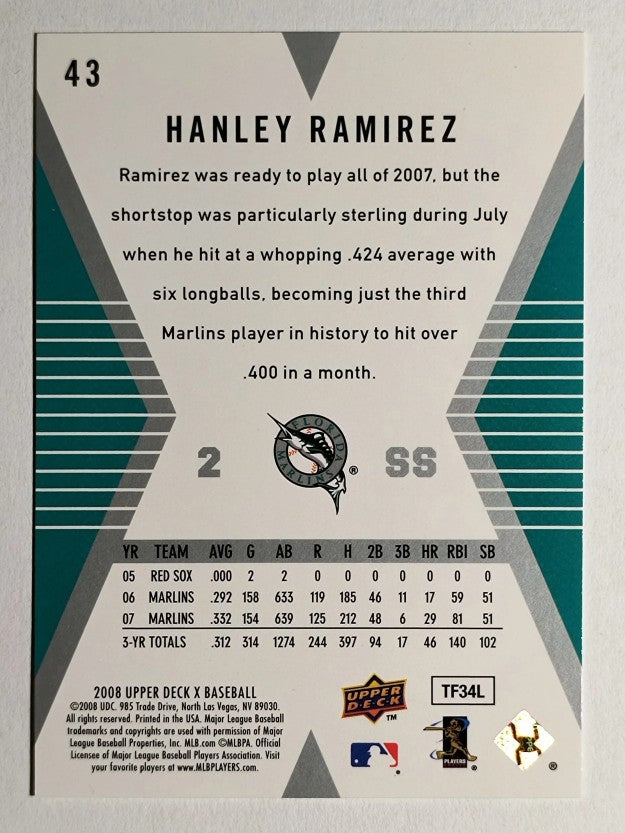 2008 Upper Deck X #43 Hanley Ramirez