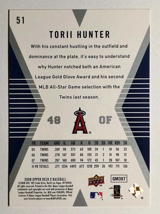 2008 Upper Deck X #51 Torii Hunter