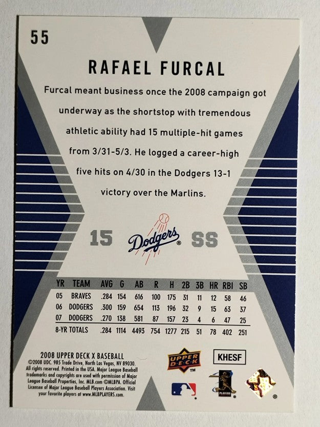 2008 Upper Deck X #55 Rafael Furcal