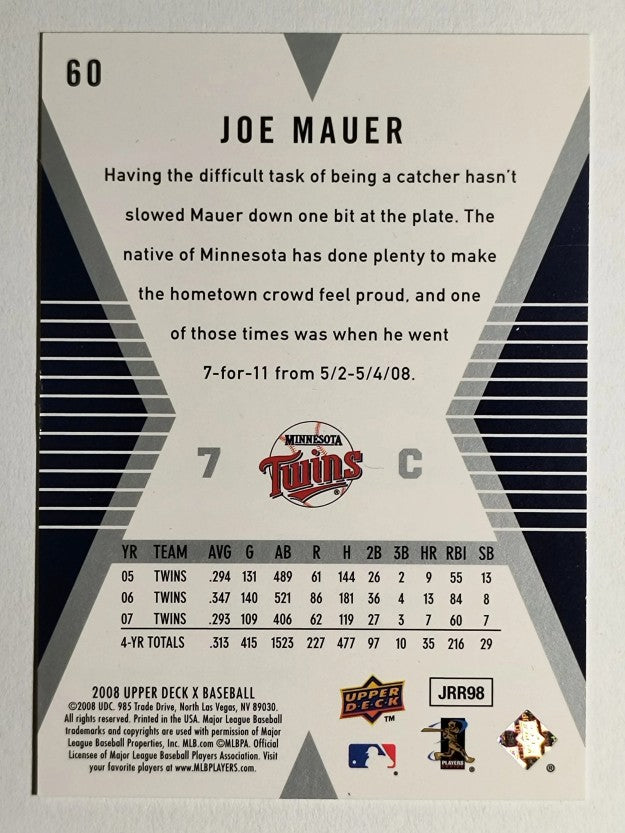 2008 Upper Deck X #60 Joe Mauer