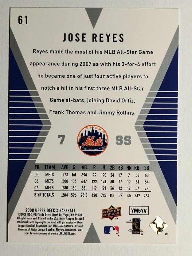 2008 Upper Deck X #61 Jose Reyes