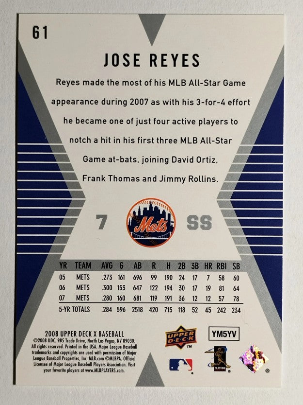 2008 Upper Deck X #61 Jose Reyes