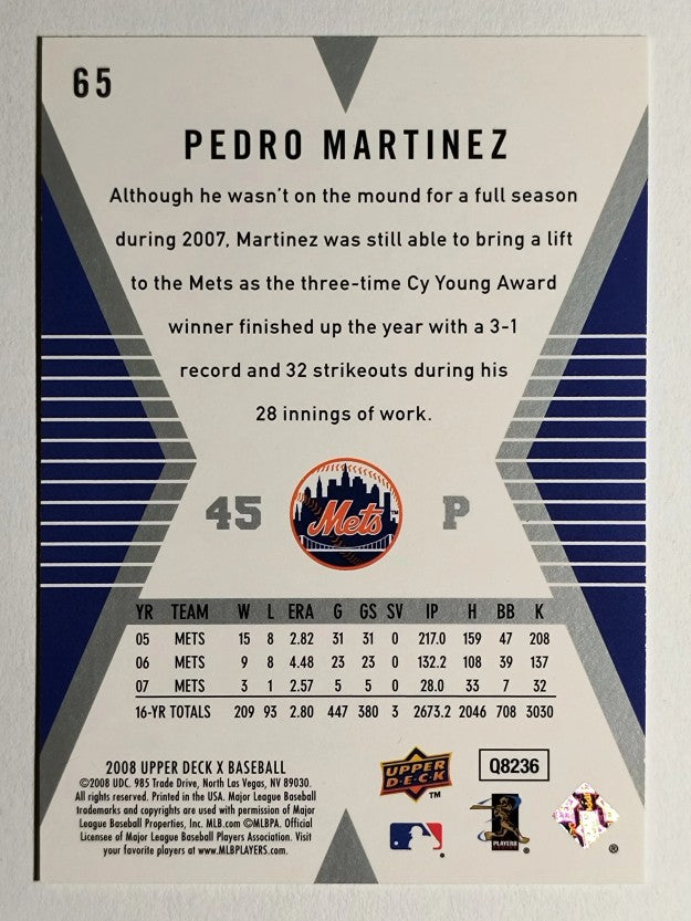 2008 Upper Deck X #65 Pedro Martinez