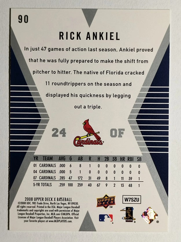 2008 Upper Deck X #90 Rick Ankiel